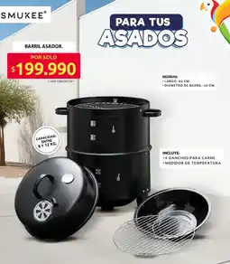 Ara Smukee barril asador oferta