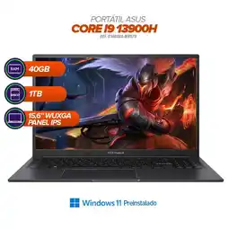 Falabella Portátil Vivobook 16 X1605VA+i9-13900H+40GB RAM+1TB SSD oferta