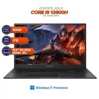 Falabella Portátil Vivobook 16 X1605VA+i9-13900H+40GB RAM+1TB SSD oferta