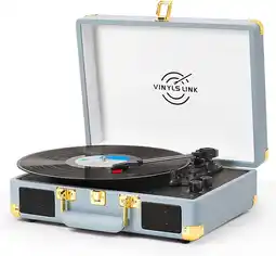 Falabella Tocadiscos Vintage Portátil Con Parlantes Y Bluetooth oferta