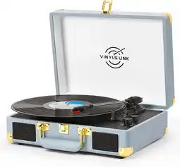 Falabella Tocadiscos Vintage Portátil Con Parlantes Y Bluetooth oferta