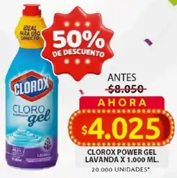 Ara Clorox power gel lavanda oferta