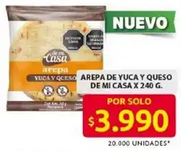 Ara Arepa de yuca y queso de mi casa oferta