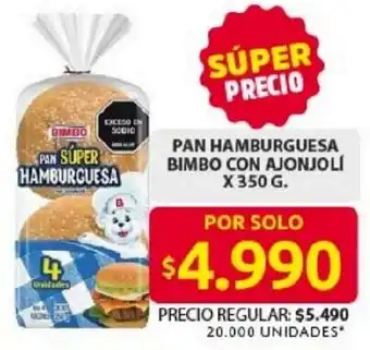 Ara Pan hamburguesa bimbo con ajonjolí oferta