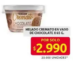 Ara Cremato helado en vaso de chocolate oferta