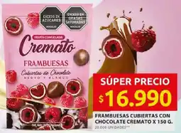 Ara Cremato frambuesas cubiertas con chocolate oferta