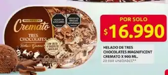 Ara Cremato helado de tres chocolates magnificent oferta