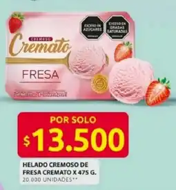 Ara Cremato helado cremoso de fresa oferta