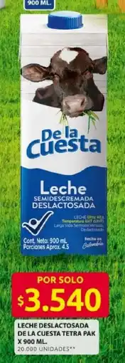 Ara Leche deslactosada de la cuesta tetra pak oferta