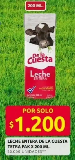 Ara Leche entera de la cuesta tetra pak oferta
