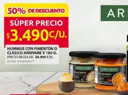 Ara Hummus con pimentón o clásico arrivare oferta
