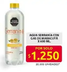Ara Serranía agua con gas de maracuyá oferta
