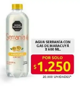 Ara Serranía agua con gas de maracuyá oferta