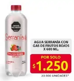 Ara Serranía agua con gas de frutos rojos oferta