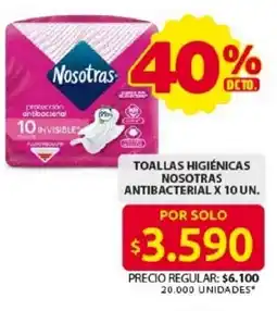 Ara Toallas higiénicas nosotras antibacterial oferta