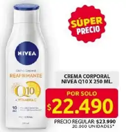 Ara Nivea q10 crema corporal oferta