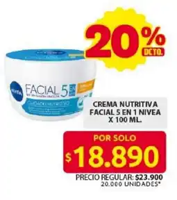 Ara Nivea crema nutritiva facial 5 en 1 oferta