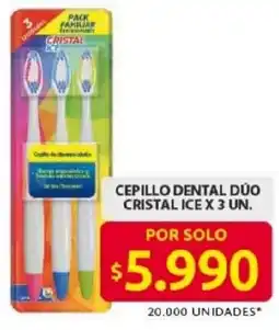 Ara Cristal ice cepillo dental dúo oferta