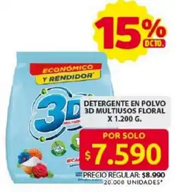 Ara Detergen 3d multiusos floral te en polvo oferta