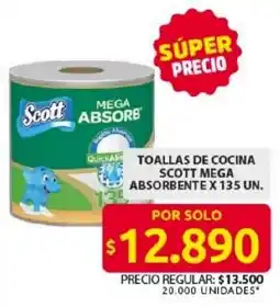 Ara scott mega absorbente toallas de cocina oferta