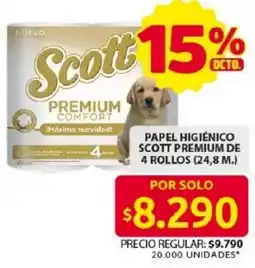 Ara Scott premium papel higiénico oferta