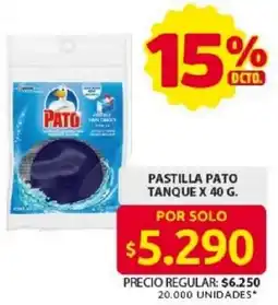 Ara Pato pastilla tanque oferta