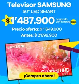 Éxito Samsung televisor led smart 50" oferta