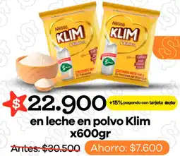 Éxito Klim en leche en polvo oferta