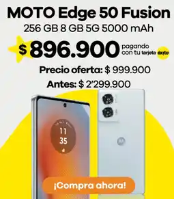 Éxito Moto edge 50 fusion oferta