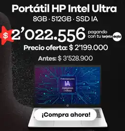 Éxito Portátil hp intel ultra oferta