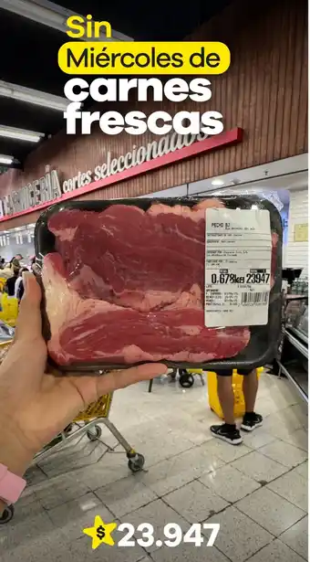 Éxito Sin miércoles de carnes frescas oferta
