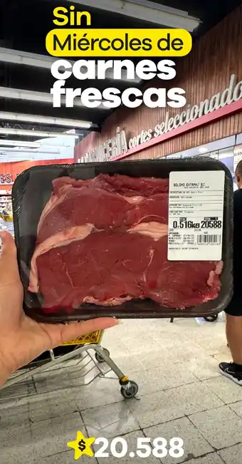 Éxito Sin miércoles de carnes frescas oferta