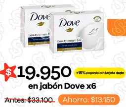 Éxito Dove jabón oferta