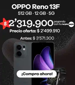 Éxito Oppo reno 13F oferta
