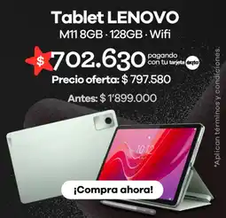 Éxito Lenovo tablet oferta