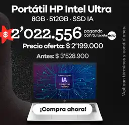 Éxito Portátil hp intel ultra oferta