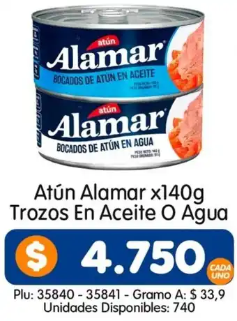 Surtifamiliar Alamar atún trozos en aceite o agua oferta