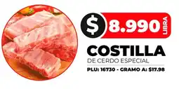 Surtifamiliar Costilla de cerdo especial oferta