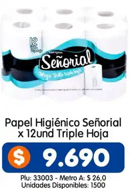 Surtifamiliar Señorial papel higiénico oferta