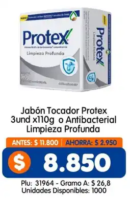 Surtifamiliar Protex jabón tocador oferta