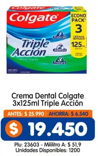 Surtifamiliar Colgate crema dental oferta