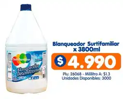 Surtifamiliar Blanqueador surtifamiliar oferta