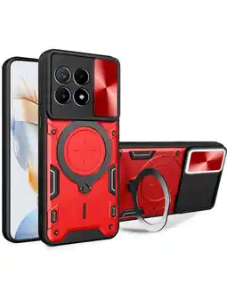 Falabella Estuche Proteccion Camara Con Soporte Para Redmi Poco X6 Pro Rojo oferta