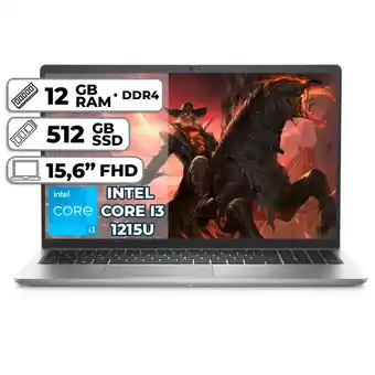 Falabella INSPIRON 3520 WIN 11 HOME INTEL CORE I3 1215U 512GB SSD 12GB RAM 15,6 FHD PLATINUM SILVER oferta