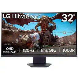 Falabella Monitor Curvo Gamer 32 UltraGear QHD VA 180Hz 1ms GTG 32GS60QC-B oferta