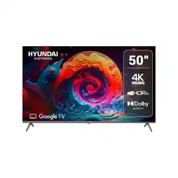 Alkomprar TV HYUNDAI 50 Pulgadas 127cm HYLED5024G 4KUHD Smart TV Google oferta