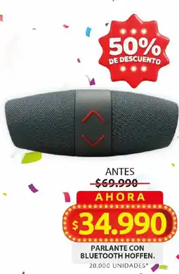 Ara Hoffen parlante con bluetooth oferta