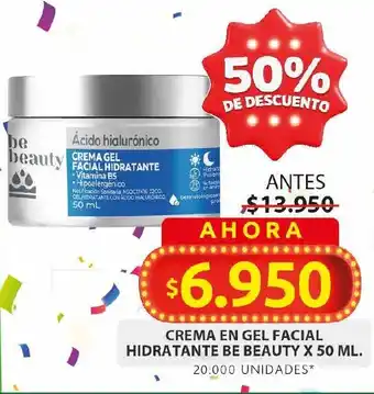 Ara Crema en gel facial hidratante be beauty oferta