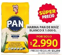 Ara Pan harina pan de maíz blanco oferta