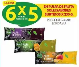 Ara En pulpa de fruta solei sabores surtidos oferta